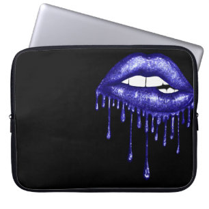 ROYAL BLAUE GLITZER TREIBLIPS LAPTOPSCHUTZHÜLLE