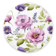 Royal Bloom Symphony Lila Floral Pattern