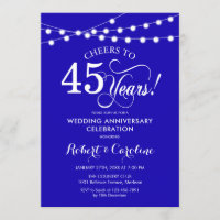 Royal Blue 45. Hochzeitstag