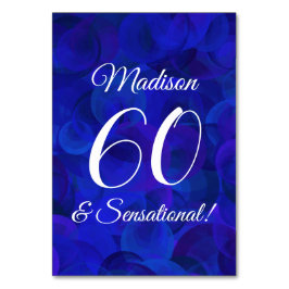Royal Blue 60 & Sensational Birthday Party Tischnummer