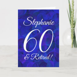 Royal Blue 60 und Remüde Happy Retirement Karte