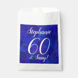 Royal Blue 60 und Sassy Birthday Party Geschenktütchen