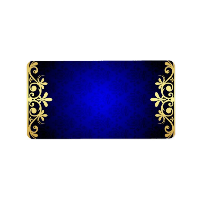 Royal Blue Address Label Sheets Adressaufkleber (Vorne)