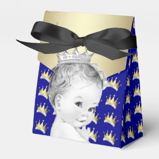 Royal Blue and Gold Prince Baby Dusche Geschenkschachtel