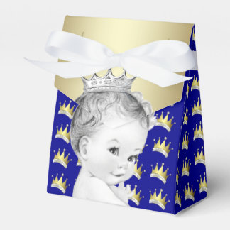 Royal Blue and Gold Prince Baby Dusche Geschenkschachtel