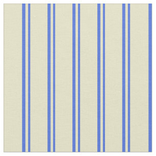 Royal Blue and Pale Goldenrod Pattern Stoff
