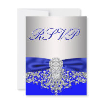 Royal Blue and Silver UAWG Response Card