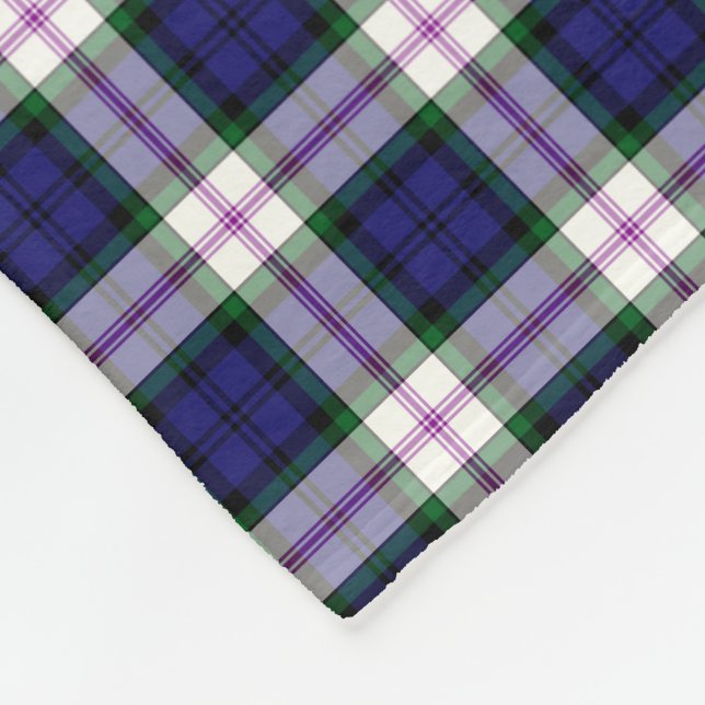 Royal Blue and White Kariert Baird Dress Tartan Fleecedecke (Ecke)