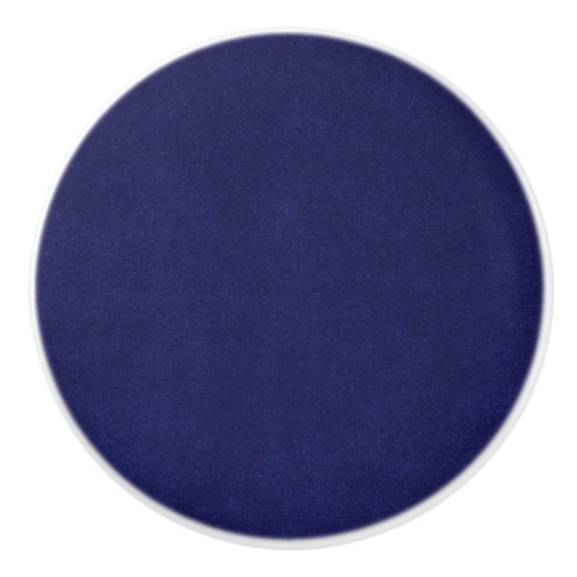 Royal Blue and White Round Custom Keramik Knock Keramikknauf (Vorderseite)