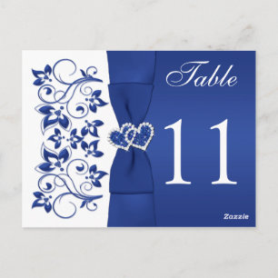Royal Blue and White Tischnummer 2