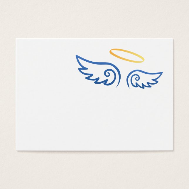 Royal Blue Angel Flügel mit Halo (Vorderseite)