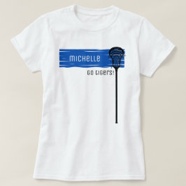 Royal Blue Banner mit Lacrosse Stick T-Shirt