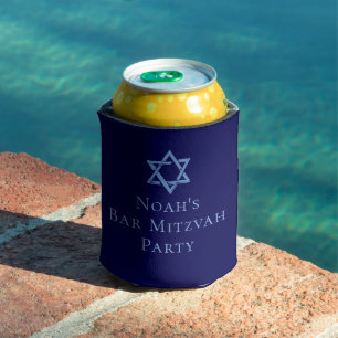 Royal Blue Bar Mitzvah Star von David Party Dosenkühler