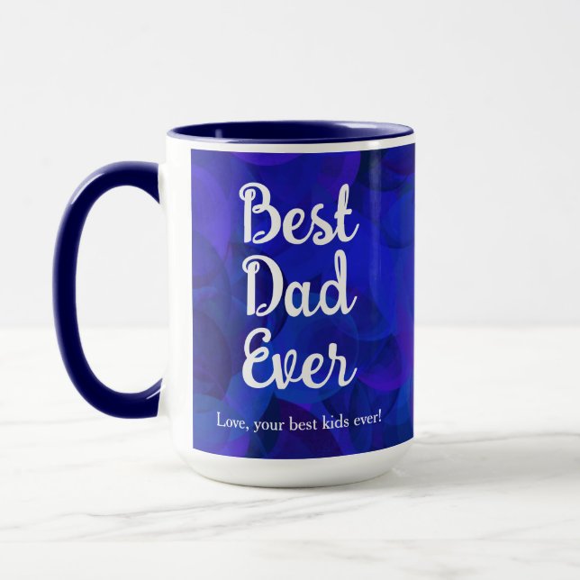 Royal Blue Best Vater Funny Girl Tasse (Links)