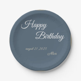 "Royal Blue Birthday Bash!" Pappteller