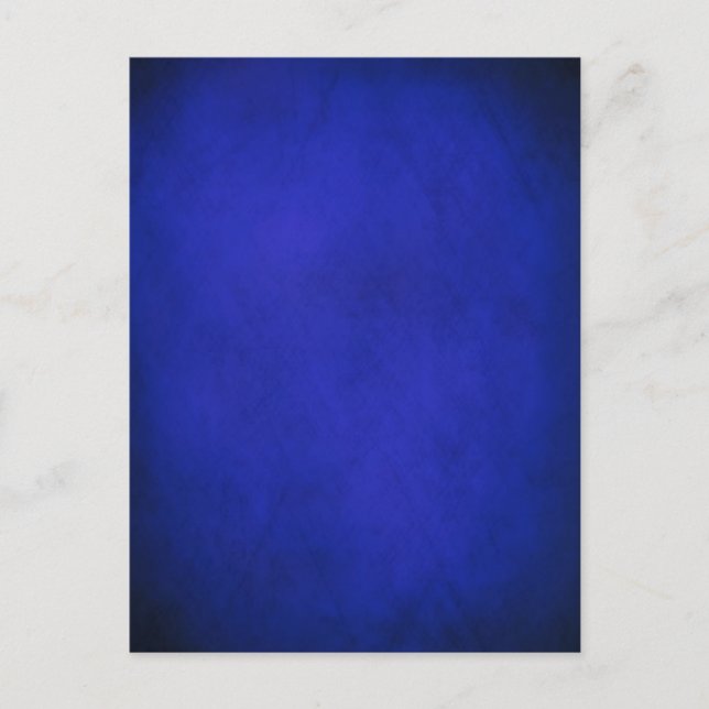 Royal Blue & Black Background Postkarte (Vorderseite)