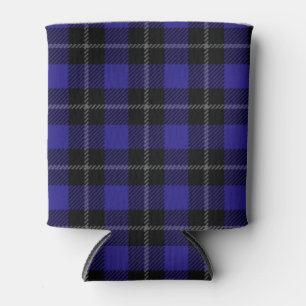 Royal Blue Black Kariert Dosenkühler