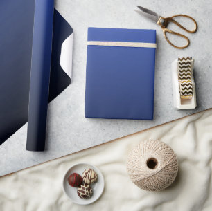 Royal Blue Black Ombre Geschenkpapier
