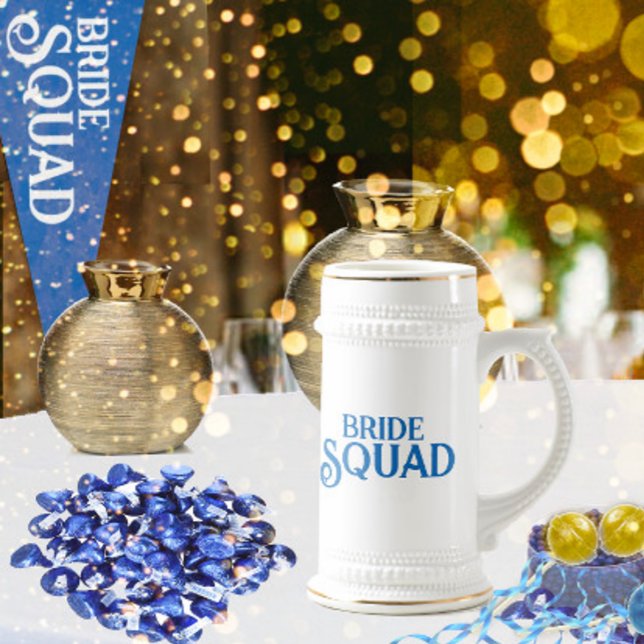 Royal Blue Bride Squad Bierglas (Von Creator hochgeladen)