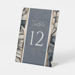 Royal Blue & Champagne White Sockelschild