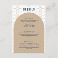 Royal Blue Classic Retro Details Carte de boîtier