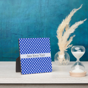 Royal Blue Combination Polka Dots by STaylor Fotoplatte