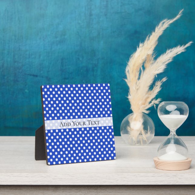 Royal Blue Combination Polka Dots by STaylor Fotoplatte (InSitu)