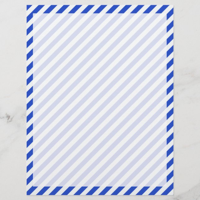 Royal Blue Combination Stripes by Shirley Taylor (Vorderseite)