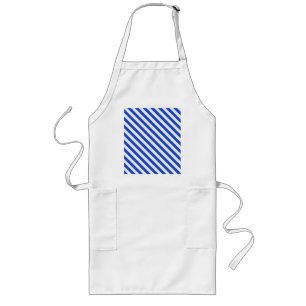 Royal Blue Combination Stripes by Shirley Taylor Lange Schürze