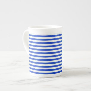 Royal Blue Combination Stripes by Shirley Taylor Prozellantasse