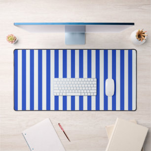 Royal Blue Combination Stripes by Shirley Taylor Schreibtischunterlage