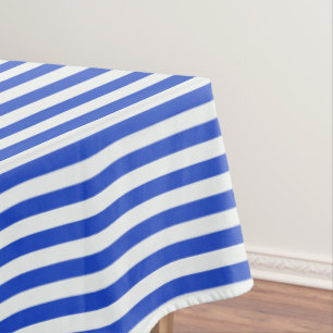 Royal Blue Combination Stripes by Shirley Taylor Tischdecke