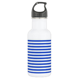 Royal Blue Combination Stripes by Shirley Taylor Trinkflasche
