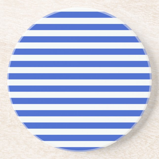 Royal Blue Combination Stripes by Shirley Taylor Untersetzer (Vorne)