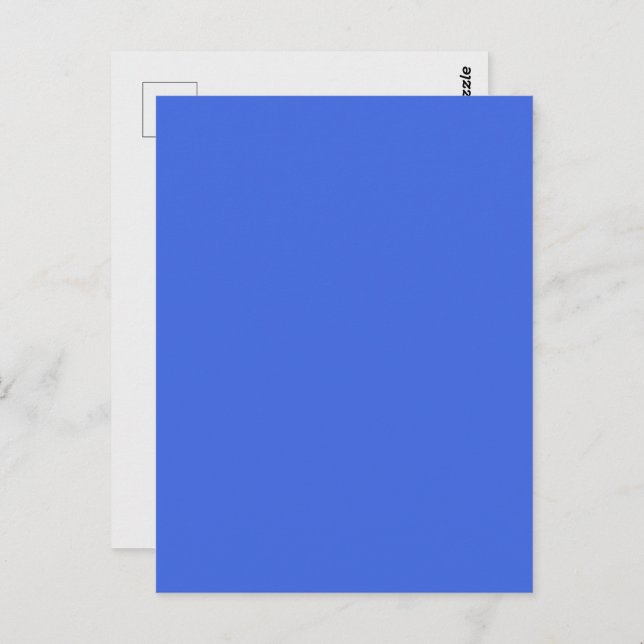 Royal Blue Customizable Postcard Postkarte (Vorne/Hinten)