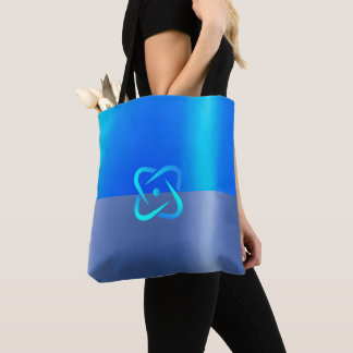 Royal Blue & Dark Blue Metallic Effect Chic Tasche