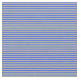Royal Blue & Dark Gray farbige Streifen Stoff