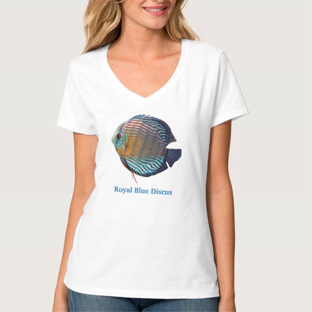 Royal Blue Discus T-Shirt (Vorderseite)