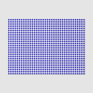 Royal Blue Dots on White Tissue Paper Seidenpapier