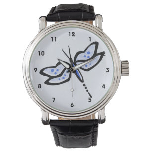 Royal Blue Dragonfly Armbanduhr