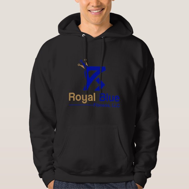 Royal Blue Fitness Hoodie (Vorderseite)
