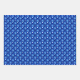 Royal Blue Foil Hanukkah Wrapping Paper Sheets Geschenkpapier Set