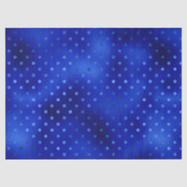 Royal Blue Foil Polka Dot Hanukkah Tissue Paper Seidenpapier