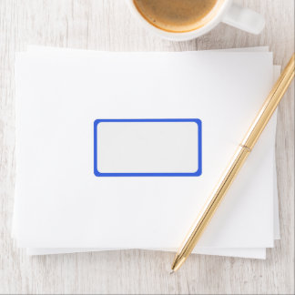Royal Blue Frame Address Labels - individuell anpa Adressaufkleber