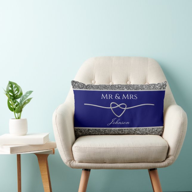 Royal Blue Gastgeschenk Hochzeit Lendenkissen (Stuhl )