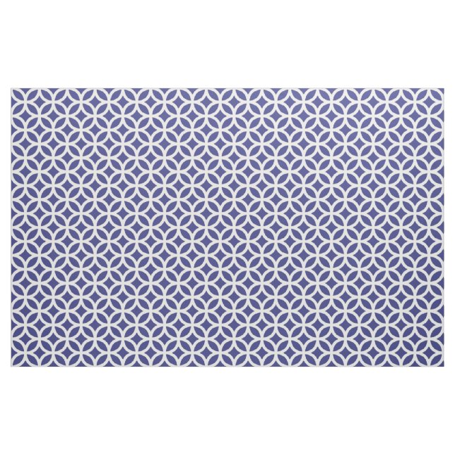 Royal Blue Geometric Muster Stoff (Yard (91,4 cm))