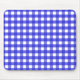 Royal Blue Gingham Mousepad