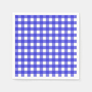 Royal Blue Gingham Serviette