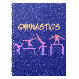 Royal Blue Glitzer Gymnastik Notizblock
