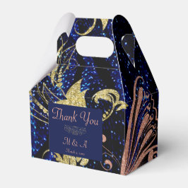 Royal Blue Gold Butterfly Gastgeschenk Hochzeit Bo Geschenkschachtel